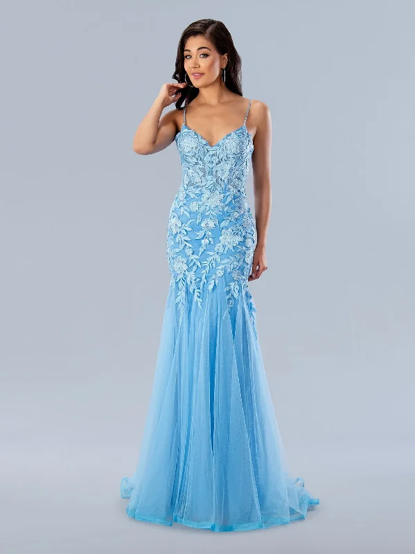 Deal Alert Stella Couture 24175 Long Formal Prom Glitter Dress