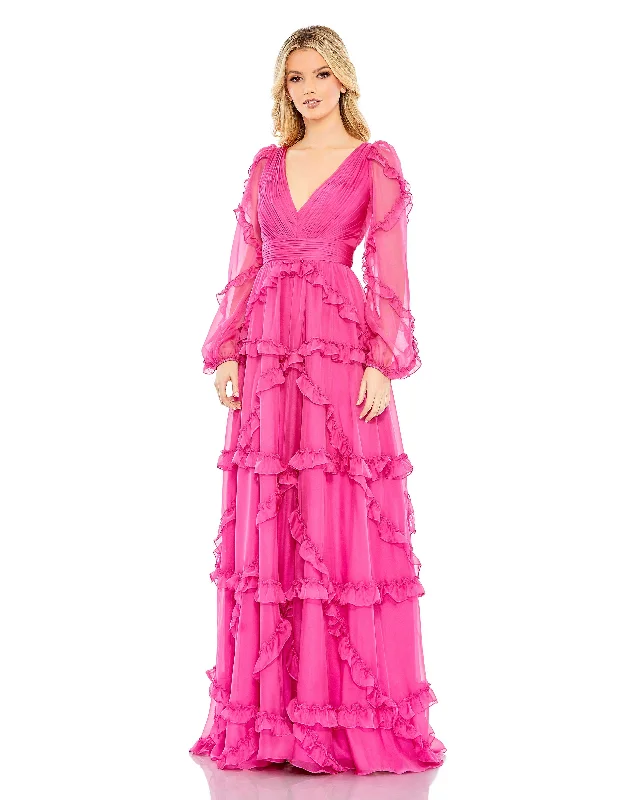 The Best Prices Mac Duggal A68223 Long Sleeve Formal Dress