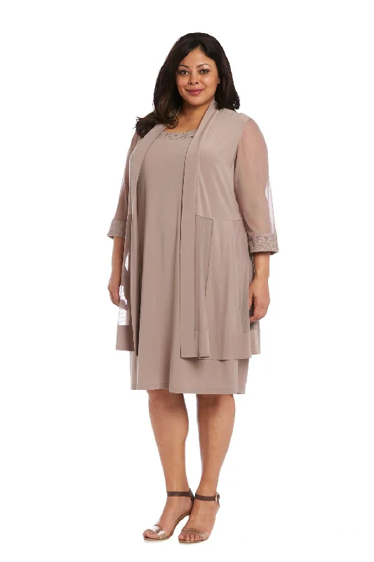 Overstock R&M Richards 8271 Short Mother Of The Bride Dress Sale