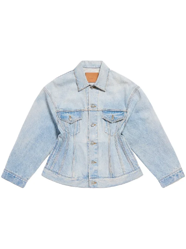 Inventory Reduction Balenciaga Women's Coats Clear blue