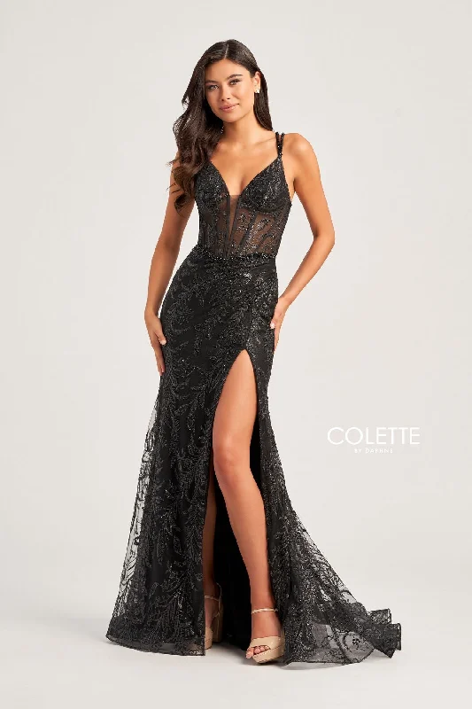 New Markdowns Colette CL5113 Prom Long Glitter Formal Sequin Dress