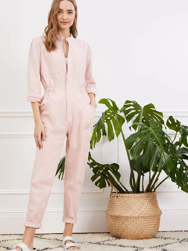 Daily Deals Sally Organic Cotton Jumpsuit | Powder Pink