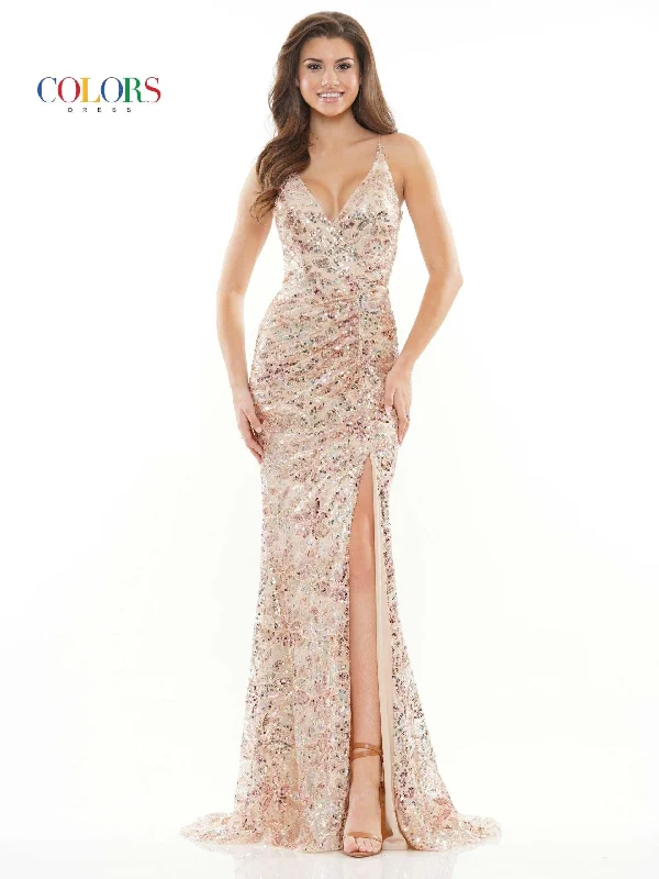 Limited Edition Colors 2727 Colors Formal Long Fitted Prom Dress