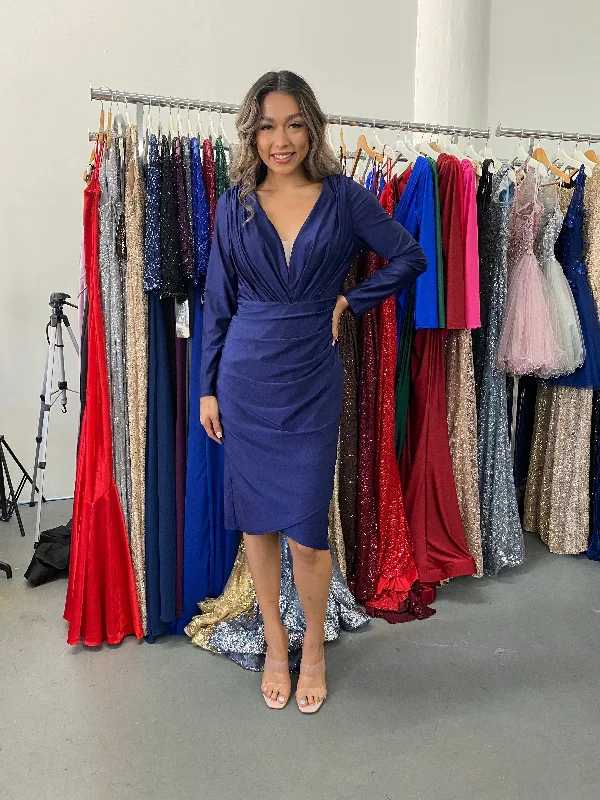Blowout Sale Formal Long Sleeve Short Dress Sale