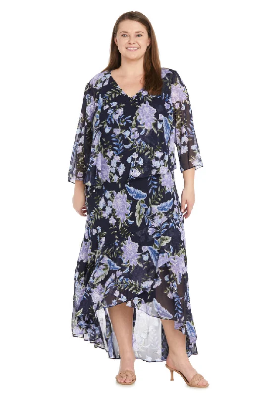 Price Smash R&M Richards 1806W High Low Plus Size Jacket Dresses