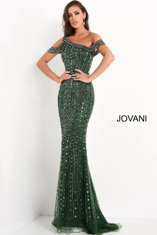 Clearance Event Jovani 03124 Long Mermaid Beaded Formal Prom Dress