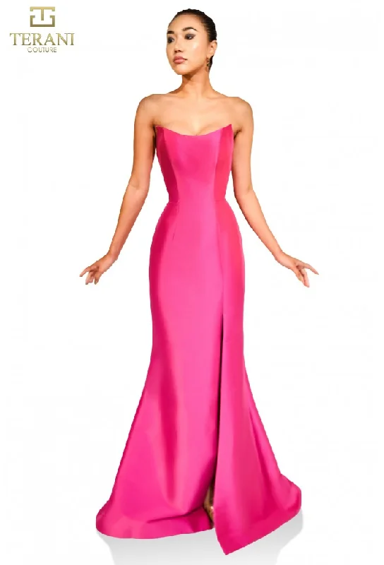 Price Drop Terani Couture 251P4397 Long Formal Fitted Evening Prom Dress