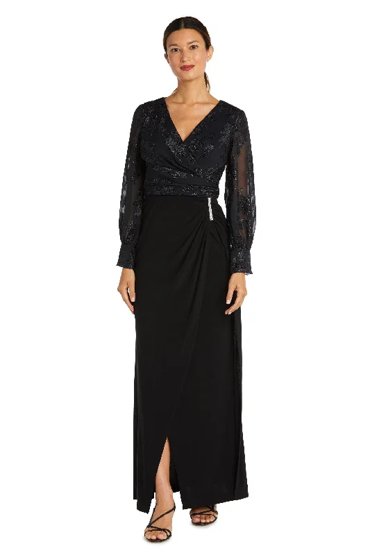 Reduced Prices Nightway Long Sleeve Formal Petite Dress Sale 22062P