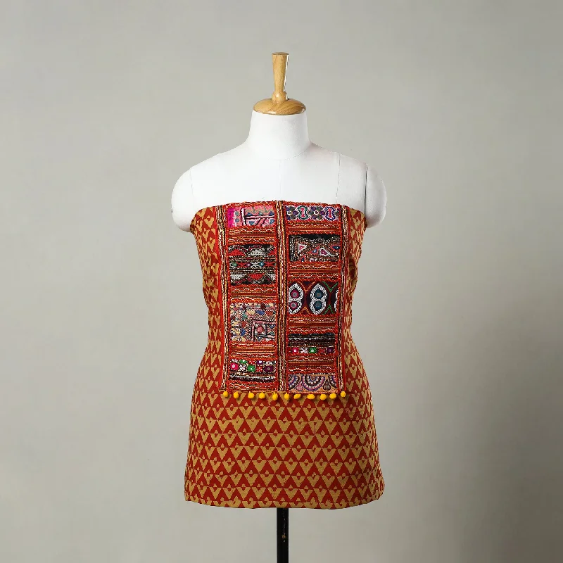Online Exclusive Multicolor - Kutch Embroidery Cotton Akola Kurta Material (3m) 06