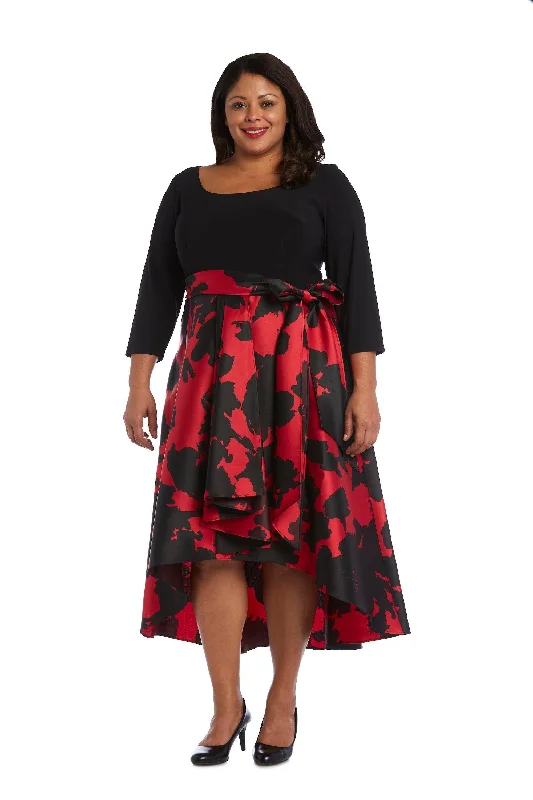 Exclusive Deal R&M Richards 1621W High Low Plus Size Cocktail Dress Sale