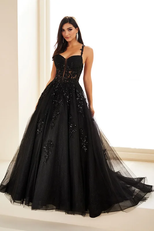 Final Sale Ellie Wilde EW36202 Sequin Ball Gown Long Formal Evening Prom Dress