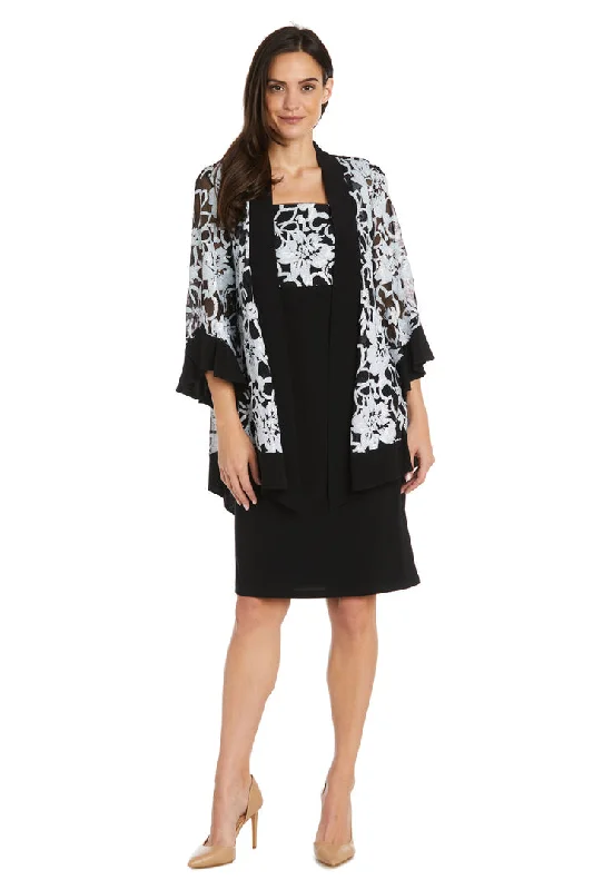 Final Clearance R&M Richards 1654 Short Mother of the Bride Jacket Dress