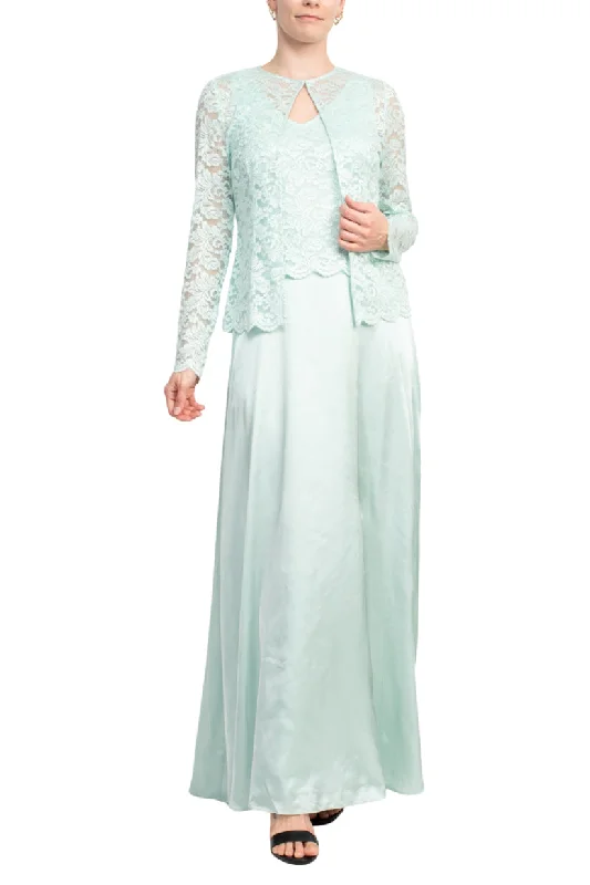 New Deals Marina 267234 Long Formal Mother of the Bride Lace Jacket Dress