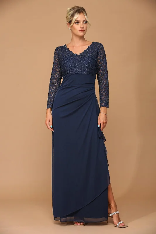 Special Price Long Sleeve Formal Mother of the Bride Evening Gown Sale