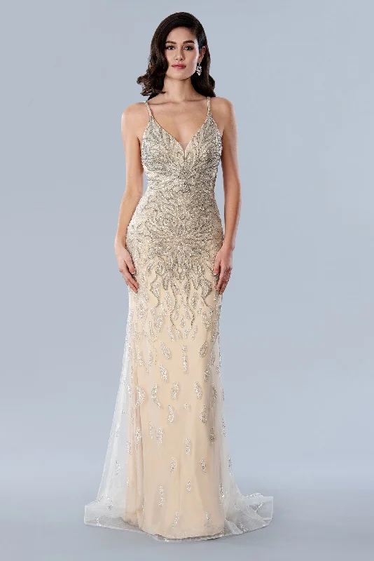 Early Bird Discount Stella Couture 23368 Long Formal Beaded Prom Dress