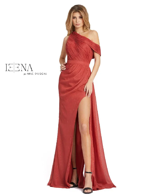 Year-End Clearance Mac Duggal 49291 Long One Shoulder Prom Gown Sale