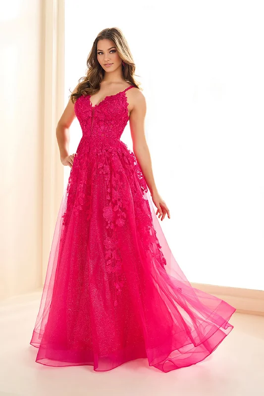 Instant Discount Ellie Wilde EW36015 A Line Formal Long Glitter Prom Dress