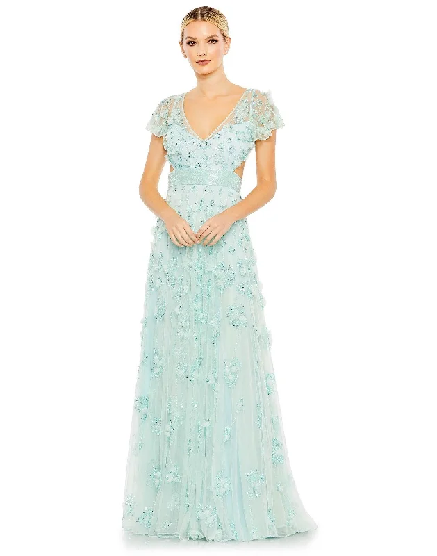 Stock Clearance Mac Duggal 70275 Long Formal Beaded Evening Dress Sale