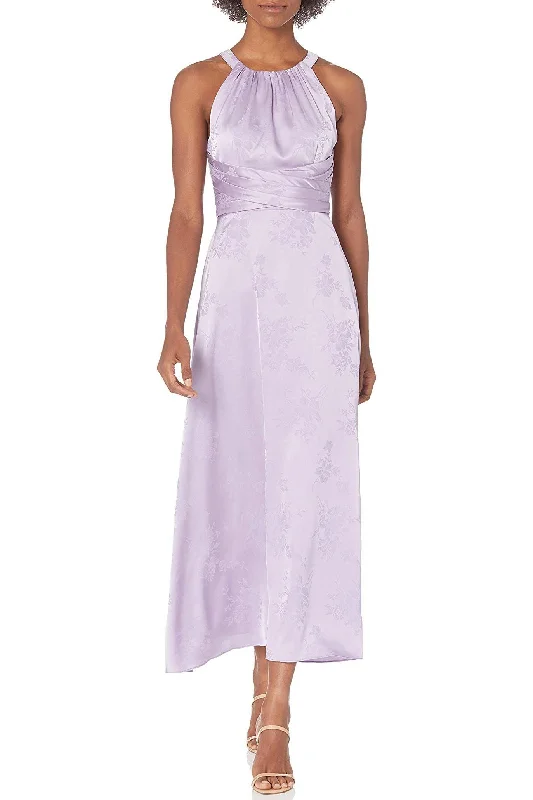 Limited Time Discount Adrianna Papell AP1D104066 Halter Tie Back Zipper Back Floral Formal Dress