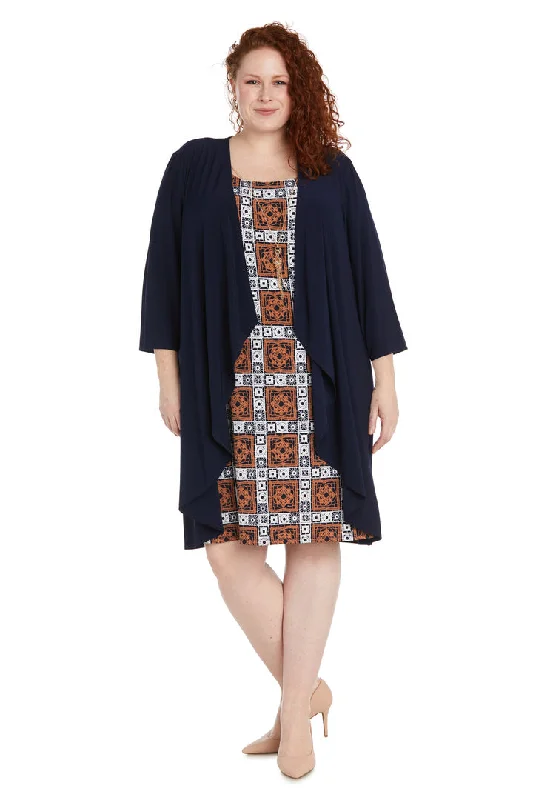 Reduced Prices R&M Richards 1347W Plus Size Short Jacket Dress