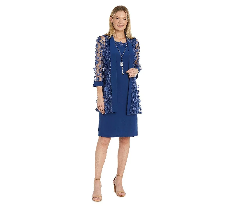 Super Sale R&M Richards 9733 Short Floral Print Jacket Dress