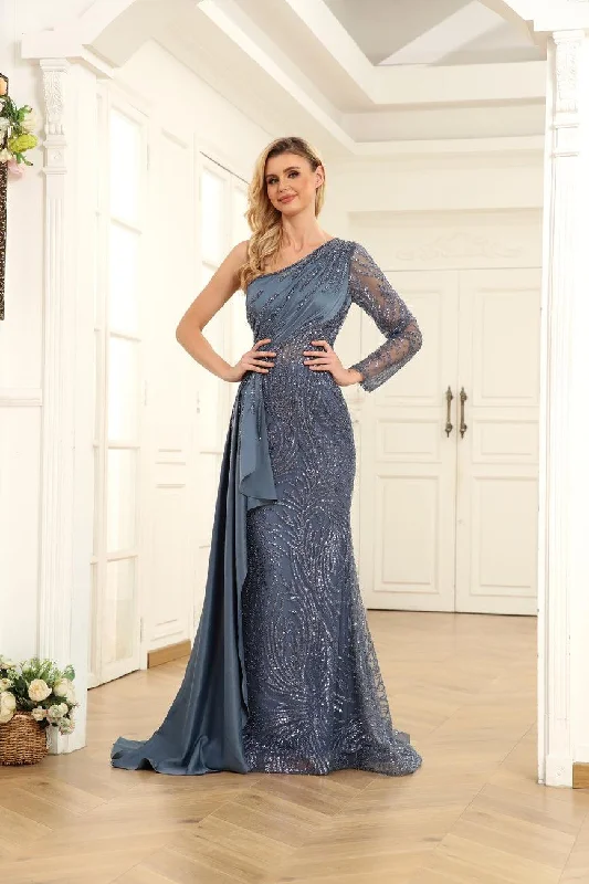Fantastic Deals High Couture NR2264 Prom Long One Shoulder Formal Dress
