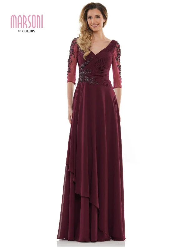 Referral Discount Marsoni Mother of the Bride Long Chiffon Dress 1135 Sale