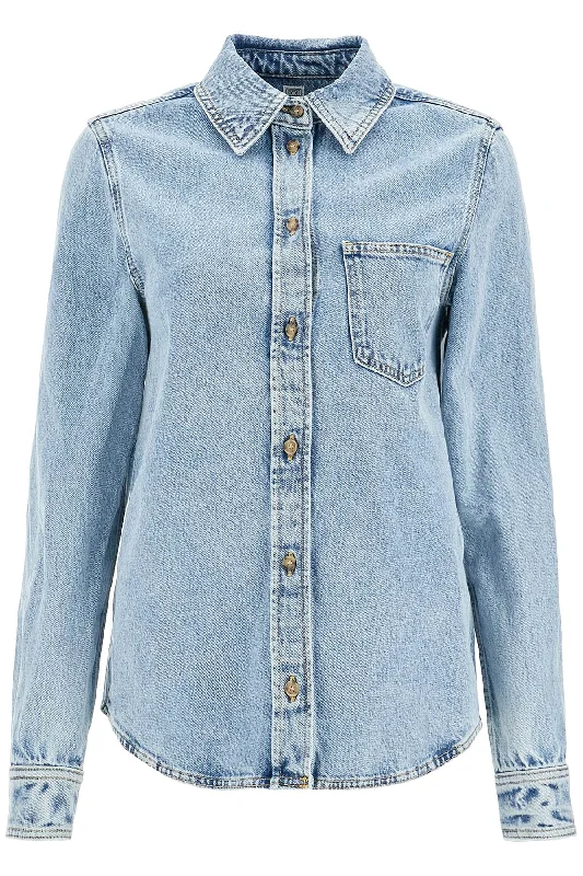 Seasonal Sale Toteme Women's blue Overshirt With Pocket Detail