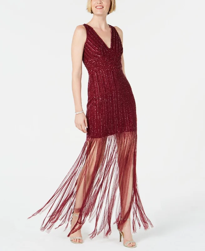 Seasonal Sale Adrianna Papell AP1E205861 Long Beaded Formal Dress