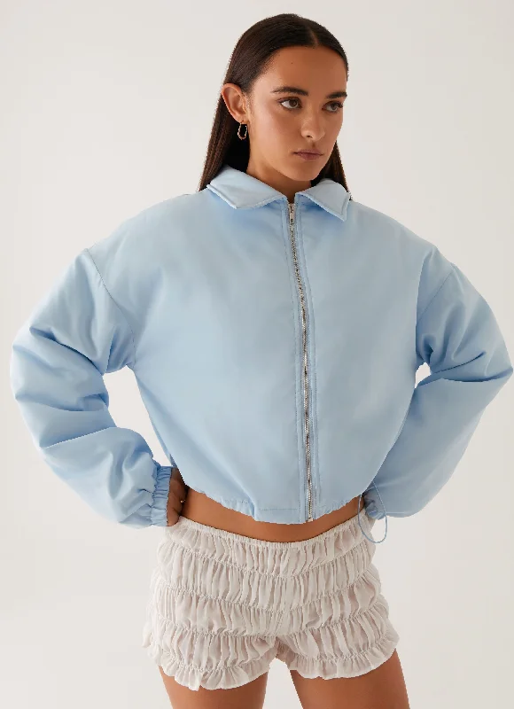 Online Only Baltimore Bomber Jacket - Pale Blue