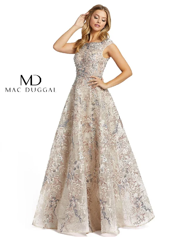 Huge Savings Mac Duggal Prom Long Cap Sleeve Ball Gown Sale