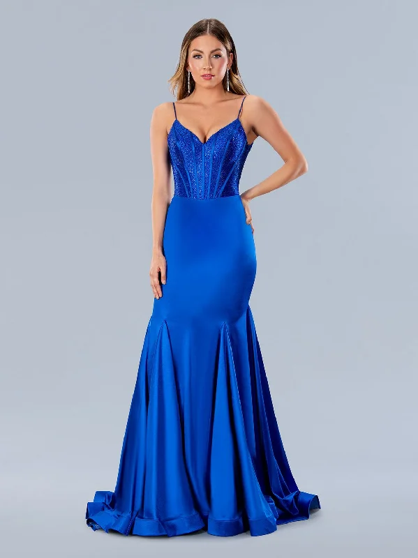Shop and Save Stella Couture 24198 Formal Long Prom Fitted Dress