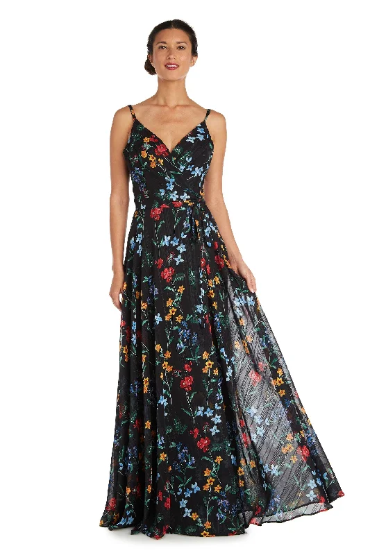 Holiday Sale Nightway Long Spaghetti Strap Floral Dress 22040