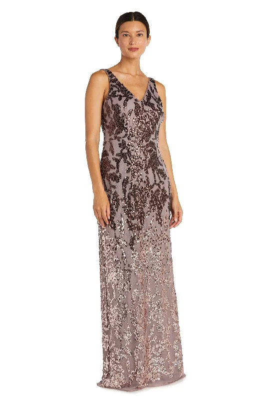 Midnight Madness R&M Richards 9131P Long Formal Ombre Dress Sale