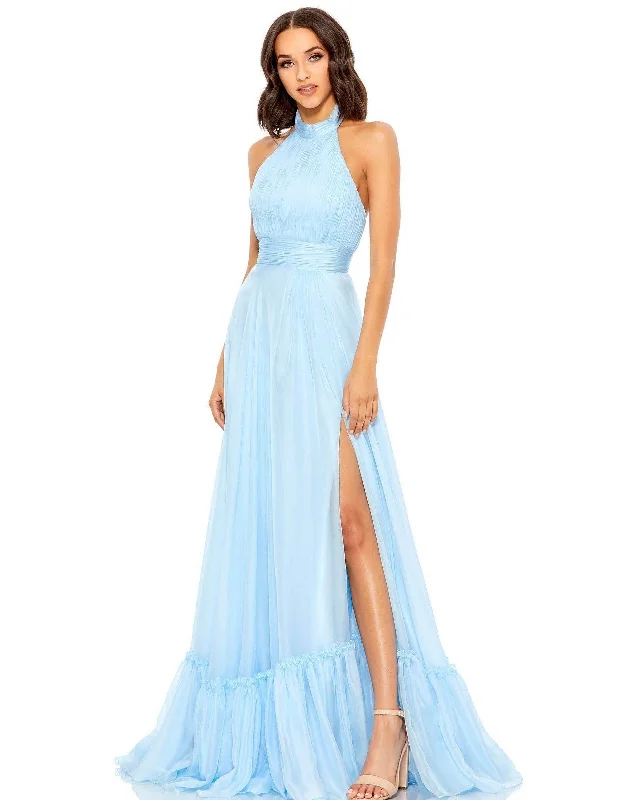 Markdowns Mac Duggal Prom Long Halter Chiffon Dress Sale