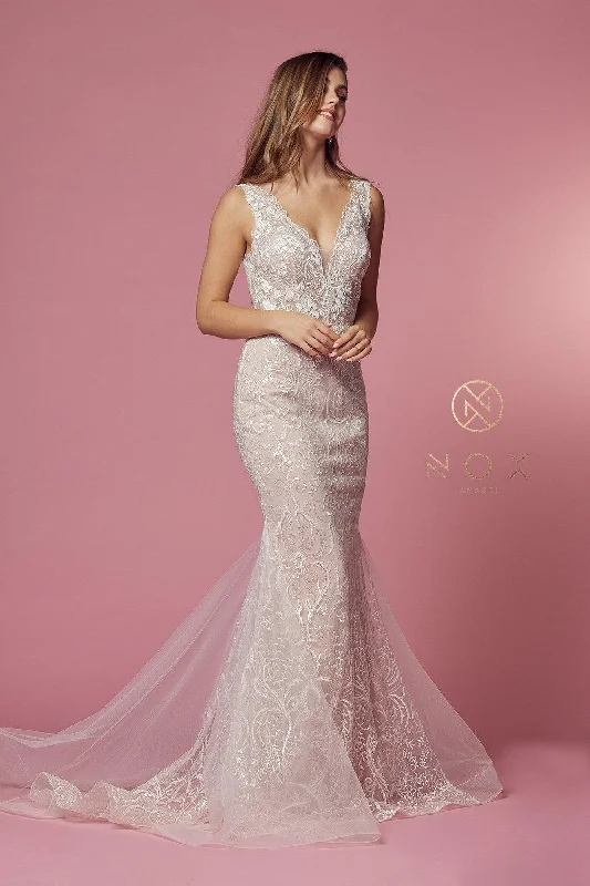 Savings Alert Sleeveless Formal Long Wedding Gown Sale