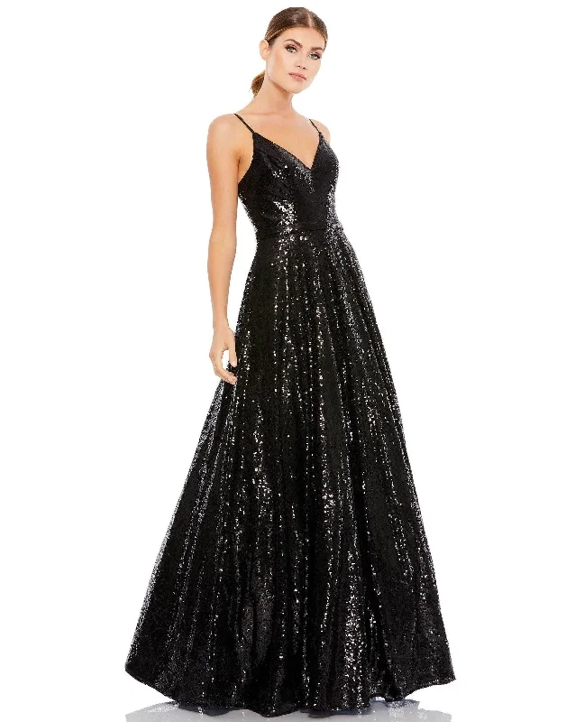 Final Clearance Mac Duggal 49483 Long Formal Prom Ball Gown