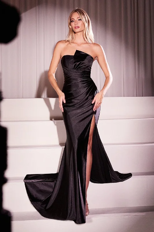 Discount Days Cinderella Divine KV1118 Long Formal Pleated Prom Dress