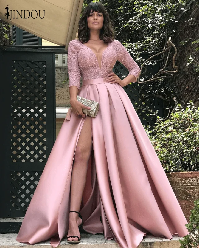 Year-End Sale Formal Long Quarter Sleeve Dress Sample Size 8