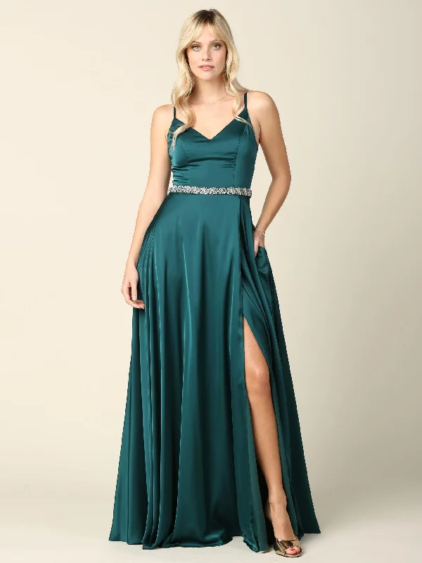 Price Blitz Long Formal Spaghetti Strap Bridesmaids Dress Sale
