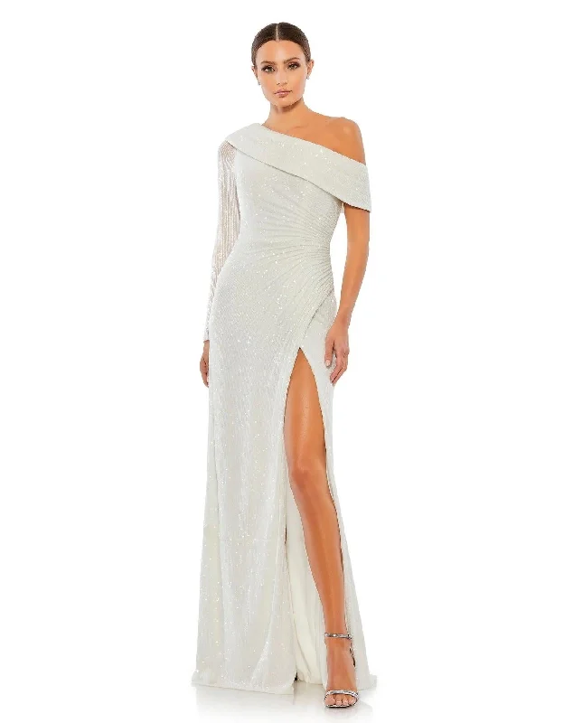 Overstock Sale Mac Duggal 26571 Prom Long One Shoulder Formal Gown