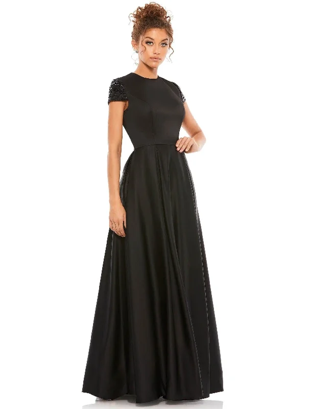 Super Sale Mac Duggal 25947 Long Formal Cap Sleeve Evening Gown