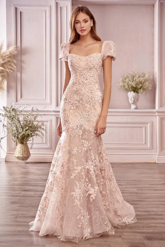 Limited Stock Andrea & Leo CDA1025 Floral Mermaid Prom Long Dress Sale