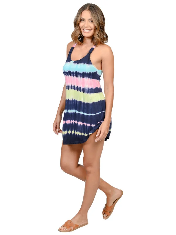 Epic Deals Tie-dyed bungee short dress