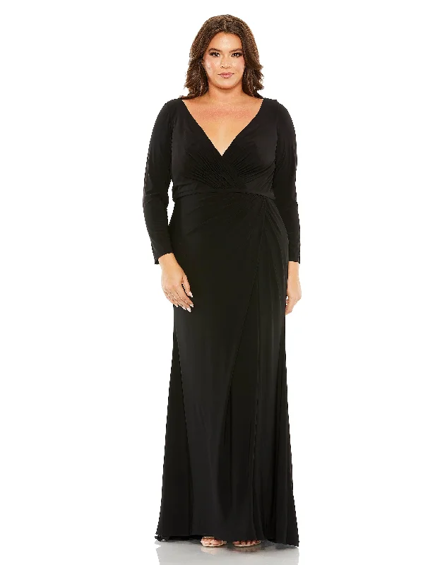 Price Cut Mac Duggal 68442 Fabulouss Long Sleeve Fitted Dress