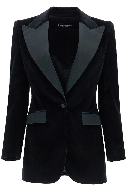 Online Only Dolce & Gabbana Women's Turlington Velvet Tuxedo