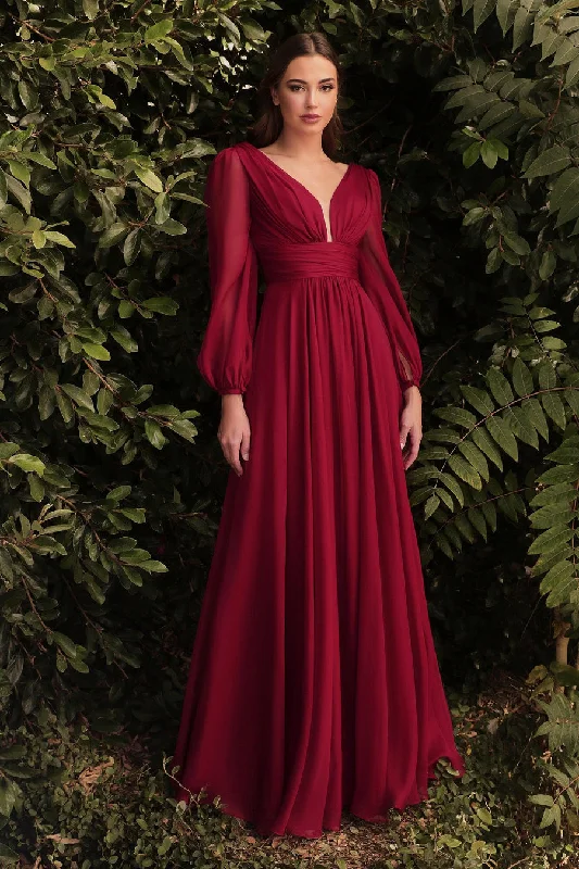 Weekend Flash Sale Cinderella Divine CD0192 Full Sleeve Long Formal Dress Sale