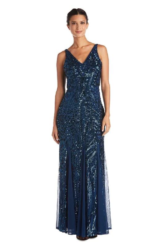 Steals and Deals Peacock 6P Long Formal Sleeveless Petite Dress Sale