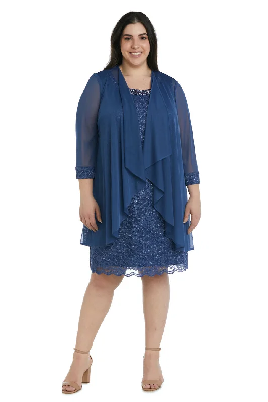 Bonus Savings R&M Richards 9090BW Plus Size Short Jacket Dress