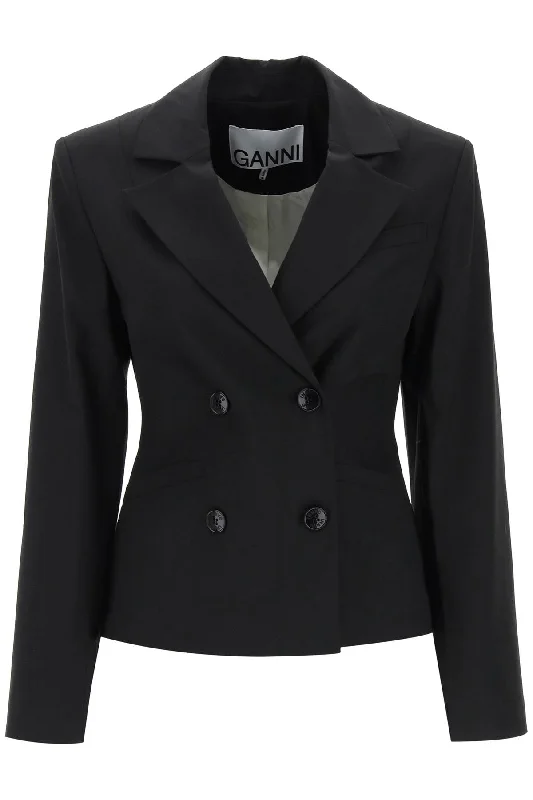 Closeout Ganni Women's Shaped Double-Breasted Jacket